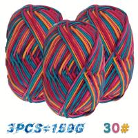 ราคา TEMU เส้นด้ายมัดย้อมแบบไล่สีสันสดใสสำหรับงานถักทำมือ DIY เหมาะสำหรับถักเสื้อกันหนาว หมวก ผ้าพันคอ แจ็คเก็ต ผ้าคลุมไหล่ เสื้อโค้ท และเสื้อผ้าอื่นๆ 1 ถุง = 3 ก้อน = 150 กรัม (17592227085455)