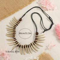 ราคา TEMU สร้อยคอสไตล์ชนเผ่าวินเทจ ทำจากฟันหมาป่าแท้ งานแฮนด์เมด ประดับลูกปัด เหมาะสำหรับทั้งชายและหญิง (17592267611928)