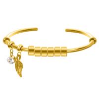 ราคา TEMU กำไลชื่อสลักสำหรับผู้หญิง กำไลใบไม้ สแตนเลส ปรับขนาดได้ (17592255198070)