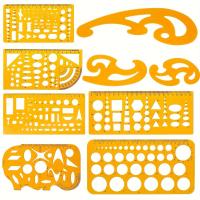 ราคา TEMU ชุดแม่แบบสถาปัตยกรรม 9 ชิ้น แม่แบบวาดเทคนิค เส้นโค้งสไตล์ฝรั่งเศส และชุดไม้บรรทัดแม่แบบสำหรับการวาดเทคนิคในสำนักงานของนักเรียน (17592272298866)