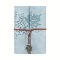 ราคา TEMU สมุดบันทึกใบเมเปิ้ลสไตล์เรโทร - ปกหนังเทียมพรีเมี่ยม 6 สีสันสดใส, 160 หน้า พร้อมสายยางรัดปิด, สมุดเดินทางและไดอารี่สำหรับเขียนประจำวัน ไอเดียของขวัญ (17592291362344)