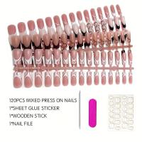 ราคา TEMU เล็บปลอมเจลสีน้ำตาลแบบเมทติ้ง 120 ชิ้น ขนาดกลาง ทรงสี่เหลี่ยม สำหรับผู้หญิง ใช้กับเล็บอะคริลิคและเล็บเจล (17592356058381)