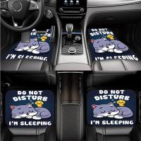 ราคา TEMU 1ชิ้น/2ชิ้น/4ชิ้น พรมรถยนต์ลายแมวนอนหลับ สำหรับที่นั่งหน้าและหลัง พิมพ์ดิจิทัลสำหรับตกแต่งภายในรถ เหมาะสมทุกรุ่นรถ อุปกรณ์เสริมป้องกันพรมตกแต่ง (17592359796271)