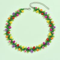 ราคา TEMU สร้อยคอประดับดอกไม้ลูกปัดสไตล์โบฮีเมียนสำหรับผู้หญิง (สีของดอกไม้เปลี่ยนแบบสุ่ม) (17592365221525)