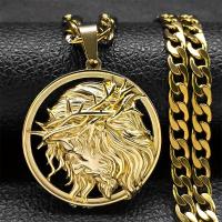 ราคา TEMU สร้อยคอผู้ชายรูปมงกุฎกิ่งไม้ สแตนเลส 304 สายคล้องทองคำ เหรียญรูปไม้กางเขน เครื่องประดับผู้ชาย ของขวัญทางศาสนา สำหรับเทศกาลอีสเตอร์ NZZ460S05 (17592370980545)