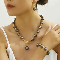 ราคา TEMU 1 ชุดสร้อยคอ, ต่างหู, กำไลข้อมือ, ไข่มุกพลาสติกเลียนแบบ, ไรน์สโตน, หลากหลายสไตล์, เซ็ตโซ่กระดูกไกว (17592374790458)