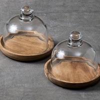 ราคา TEMU จานขนมไม้ขนาดเล็ก 2 ชิ้นพร้อมฝาครอบแก้ว - ขอบโลหะกลมเงางาม ป้องกันฝุ่น จานเค้กและขนมปังสำหรับใช้ในครัว, การรับประทานอาหาร, งานปาร์ตี้, บ้านหรือร้านอาหาร | ฝาครอบแก้วใส (17592377156308)