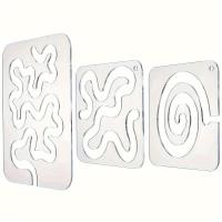 ราคา TEMU ชุดแม่แบบอะคริลิคสำหรับงานควิลท์ 3 ชิ้น/เซ็ต ไม้บรรทัดเคลื่อนไหวอิสระ กรอบใส แม่แบบอะคริลิคสำหรับเครื่องเย็บผ้าในบ้าน ของขวัญวันแม่ คริสต์มาส วันขอบคุณพระเจ้า และปีใหม่ (17592425236751)