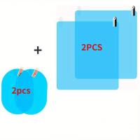 ราคา TEMU ชุดฟิล์มกันฝนรถยนต์ 4 ชิ้น ออกแบบมาเพื่อป้องกันการติดฝ้าบนกระจกมองข้างและกระจกหน้ารถ ให้ภาพที่ชัดเจนและกันน้ำสำหรับอุปกรณ์เสริมยานยนต์ (17592430813100)