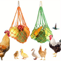 ราคา TEMU ชุดให้อาหารไก่แบบแขวนพร้อมผักและผลไม้ 2 ชิ้น, ถุงแขวนผักและผลไม้สำหรับไก่, ของเล่นไก่สำหรับเล้าไก่, ที่ให้อาหารกะหล่ำปลีแบบแขวนสำหรับไก่ ห่าน เป็ด พร้อมตะขอ (17592244721167)