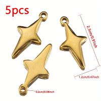 ราคา TEMU ห้าเหรียญทอง 304 สแตนเลสสตีล 2.3*1.2 ซม. พวงมาลัยอุกกาบาต อุปกรณ์ DIY สร้อยคอ สร้อยข้อมือ (17592228184201)