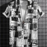 ราคา TEMU Clip Art สไตล์ลวดลาย ลวดลาย เสื้อเชิ้ตแขนสั้นสไตล์ลำลอง เสื้อเชิ้ตฮาวายสำหรับผู้ชาย สำหรับวันหยุดพักผ่อนในช่วงฤดูร้อน (17592206130060)