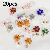 ราคา TEMU 20 จี้ลูกปัดคริสตัลรูปดอกไม้สแตนเลสสำหรับทำเครื่องประดับ DIY รวมถึงต่างหู สร้อยคอ และสร้อยข้อมือ (17592211470101)