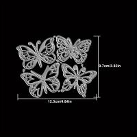 ราคา TEMU 4 สไตล์ ลูกไม้ ผีเสื้อสวยงาม ตัดโลหะ DIY สแครปบุ๊ค อัลบั้ม การ์ดอวยพร ตกแต่งบ้าน คำอวยพรวันหยุด ด้ามจับทำมือ (17592220808199)