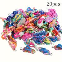 ราคา TEMU 10/20 ชิ้น จี้รองเท้าแตะขนาดเล็ก ทำจากดินโพลิเมอร์สีสันสดใส เหมาะสำหรับสร้างเครื่องประดับ เช่น สร้อยคอ ต่างหู และสร้อยข้อมือ (17592370361242)