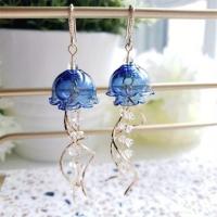 ราคา TEMU ต่างหูแมงกะพรุนแก้วคู่ (17592233608263)