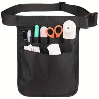 ราคา TEMU กระเป๋าคาดเอวไนลอนสีดำสำหรับเก็บเครื่องมือช่างไฟฟ้า, กระเป๋าคาดเอวสำหรับพยาบาล, แพ็คเดียว (17592237028192)