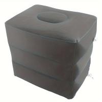 ราคา TEMU หมอนรองขาแบบเป่าลม 3 ชั้นสำหรับการเดินทาง - หมอนรองขาสำหรับเครื่องบิน รถไฟ และรถยนต์หลากหลายสไตล์พร้อมกระเป๋าเก็บของและฝาปิดกันฝุ่น, วัสดุฟล็อก (17592226246939)