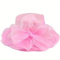 ราคา TEMU หมวกกันแดดโอร์แกนซ์วินเทจสำหรับผู้หญิง - กว้าง, ระบายอากาศได้ และเบา สำหรับใส่ในช่วงฤดูร้อน, หมวกกันแดดชายหาด (17592217940434)