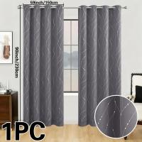 ราคา TEMU 1 ผืน ม่านทึบแสง พิมพ์ลายเรขาคณิต ฉนวนกันความร้อน สำหรับตกแต่งบ้าน ห่วงตาไก่ สำหรับห้องนอน ห้องนั่งเล่น ออฟฟิศ และห้องทำงาน (17592221684347)