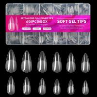 ราคา TEMU 600 ชิ้น ทิปเจลเล็บอ่อน, ทิปเล็บแอคริลิคสีใสลอย, ทิปเล็บปลอดรูปร่างสำหรับการต่อเล็บปลอม อุปกรณ์ทำเล็บมานิคียวสำหรับศิลปะทำเล็บในร้าน (17592264070414)