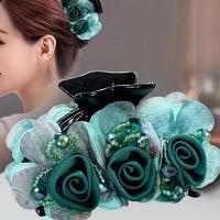 ราคา TEMU 1 ชิ้น กิ๊บติดผมดอกกุหลาบปักลูกปัดหลากสีสำหรับผู้หญิง สำหรับมวยผมด้านหลังศีรษะ (17592269150929)