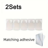 ราคา TEMU ชั้นวางของในห้องน้ำแบบติดผนัง 2 ชุด ไม่ต้องเจาะผนัง สำหรับใส่เครื่องสำอาง ทำความสะอาดผิว แฮนด์ครีม ที่เก็บของบนผนัง (17592296931387)