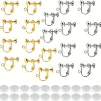 ราคา TEMU 20 ชิ้น ที่หนีบต่างหู, สีขาว K 10 ชิ้น + สีทอง 10 ชิ้น, พร้อมแผ่นกันลื่นและกันกระแทกทรงกลม, เครื่องประดับต่างหูแฮนด์เมดที่สามารถสวมใส่ได้โดยไม่ต้องเจาะหู (17592303928036)