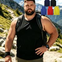 ราคา TEMU เสื้อกล้ามไม่มีแขนสำหรับผู้ชายไซส์ใหญ่ 5 ตัว - เสื้อกล้ามคอกลมสีพื้นสำหรับออกกำลังกาย, แพ็คจำนวนมากสำหรับเพาะกาย, ยกน้ำหนัก & ใส่สบาย - เสื้อกีฬาซักเครื่องได้, ไซส์ใหญ่ (17592305333907)