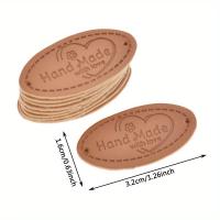 ราคา TEMU 50ชิ้น ป้ายหนังเทียมรูปหัวใจรูปไข่ทำมือสำหรับเสื้อผ้า, สูท, เสื้อโค้ท, ข้อมือ, กระเป๋า, ถุงเท้า, รองเท้า, หมวก และกระเป๋า - อุปกรณ์เย็บและถัก (17592306444874)