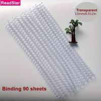 ราคา TEMU ชุดละ 10 ชิ้น ReadStar 30 วงแหวน 3/8 นิ้ว (9.5 มม.) สีพลาสติกสำหรับการผูกหนังสือแบบห่อหุ้มแบบเกลียว PVC สำหรับผูกหนังสือขนาด A4 A5 B5 (17592305803138)