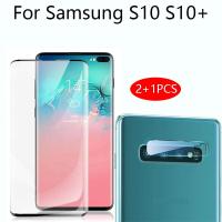 ราคา TEMU ฟิล์มกระจกกันรอย 2-In-1 สำหรับ Samsung S10 S10+ ฟิล์มกันรอยเลนส์กล้อง ฟิล์มกระจกกันรอยสำหรับ Samsung Galaxy S10 Plus (17592241879198)