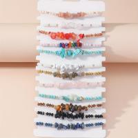 ราคา TEMU ชุดสร้อยข้อมือหินธรรมชาติ 12 ชิ้น สไตล์วันหยุด แฟชั่น DIY สำหรับคู่รักชายหญิง รูปทรงและสีหินสุ่ม (17592215518134)