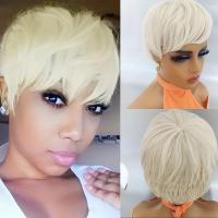 ราคา TEMU วิกผมสั้นดำ ทรง Cut Short Wig for Women, เป็นไฮบริด (แพลตฟอร์ม) คุณภาพสูง (17592205592087)