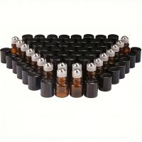 ราคา TEMU ชุดขวดแก้วสีเหลืองอำพันขนาดเล็ก 1 มล. (1/4 ) พร้อมลูกกลิ้งโลหะ 100 ชุด, ขวดตัวอย่างเปล่าสำหรับน้ำมันหอมระเหย, น้ำหอม และของเหลว, ประกอบด้วยที่เปิด 1 อัน, ที่หยด 2 อัน และกรวย 2 อัน (1759229766065