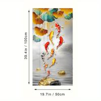 ราคา TEMU โปสเตอร์ภาพวาดปลาคาร์ฟฟeng shui ขนาด 1 ชิ้น สำหรับตกแต่งผนังห้องนั่งเล่น แบบไม่มีกรอบ รูปแนวตั้ง (17592222932327)