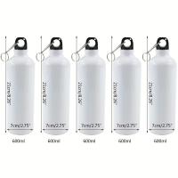 ราคา TEMU 5 ชิ้น/ล็อต ขวดน้ำสีขาวเปล่าสำหรับพิมพ์ลายซับลิเมชั่น ขนาด 600 มล. พร้อมตะขอ Carabiner แบบสกรู | ขวดน้ำอลูมิเนียมอัลลอยด์สำหรับกีฬากลางแจ้ง (17592236306391)