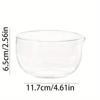 ราคา TEMU ชามแก้วใส สำหรับอบไข่ ชามชาเมจิกญี่ปุ่น ชามใส่ผลไม้ โยเกิร์ต ผัก สลัด ชามอาหาร 600 มล. (17592292335752)
