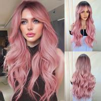 ราคา TEMU วิกผมสังเคราะห์สีชมพู ลอนคลื่น พร้อมพู่, สำหรับใส่ไปงานปาร์ตี้เล่นบทบาทหญิงสีน้ำตาล, ใส่ได้ทุกวัน (17592250271338)