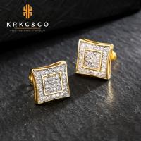 ราคา TEMU ICEDCHICS ต่างหูผู้ชายทรงสี่เหลี่ยม 1 คู่ ต่างหูฮิปฮอป ต่างหู Micro-Pave ประดับเซอร์โคเนตสังเคราะห์ (17592197606300)