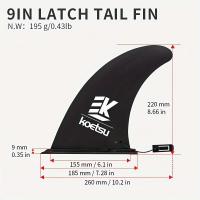 ราคา TEMU KOETSU Pin Fin Surfboard SUP Paddle Board ใบพัดแข่งแบบถอดได้, ฐานใบพัดขายแยก (17592332313066)