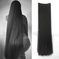 ราคา TEMU แฮร์พีชผมตรงยาวพิเศษสีดำ, ยาว 20-40 นิ้ว ติด 5 คลิป ผมสังเคราะห์ทนความร้อน สำหรับผู้หญิง ใส่ในเทศกาลปีใหม่จีน, เทศกาลดนตรี, , คอสเพลย์, วันหยุด และใช้ในชีวิตประจำวัน (17592359785197)