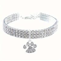 ราคา TEMU สร้อยคอสัตว์เลี้ยงพร้อมจี้เล็บแมวเพชรอัลลอยด์และสามแถวรูปหิน Rhinestone (17592361838620)