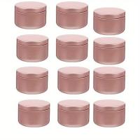 ราคา TEMU 12 ชิ้น กระปุกเปล่าใส่เทียน ขนาด 50 มล. กระป๋องอลูมิเนียมสำหรับใส่เทียน พร้อมฝาปิดแบบสวม สำหรับจัดเก็บ ทำเทียน งานฝีมือ ชา ขนม บัดกรี เติมได้ (17592408724946)