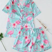 ราคา TEMU ชุดนอนผู้หญิง เสื้อแขนสั้นกระดุมหน้า ใส่สบาย พร้อมกางเกงขาสั้นและกางเกงขายาวลำลอง (17592490009807)