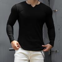 ราคา TEMU เสื้อกีฬาฤดูร้อนอเมริกัน เสื้อยืดระบายอากาศ สวมใส่สบาย แขนยาวคอวี สีพื้น สำหรับฝึกบาสเกตบอลและออกกำลังกาย สำหรับผู้ชาย (17592562629752)