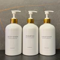 ราคา TEMU ชุดขวดสูบแชมพูและครีมนวดผม 3 ชิ้น | ขนาด ออนซ์ ชุด 3 ขวด พลาสติกสีขาวหรือสีดำ (17592567943179)