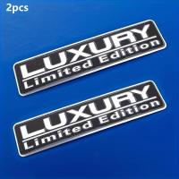 ราคา TEMU สติกเกอร์ตราสัญลักษณ์ Limited Edition สุดหรู 2 ชิ้น สติกเกอร์ลิมิเต็ดเอดิชั่น LUXURY สีดำ สำหรับติดรถยนต์ มอเตอร์ไซค์ รถบรรทุก จักรยาน SUV (17592603544113)