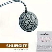 ราคา TEMU 1 ชิ้น, สร้อยคอจี้ดอกไม้แห่งชีวิต Shungite Karelian, หินธรรมชาตอักกราฟด้วยมือ, เครื่องประดับสร้อยคอ Unisex, เชือกหนังเทียม, ของขวัญที่สมบูรณ์แบบสำหรับครอบครัว, เพื่อน (17592625595912)
