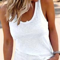 ราคา TEMU เสื้อกล้ามคอกลมสตรี สีขาว ใส่สบาย ไม่มีแขน สำหรับฤดูร้อน ผ้าโปร่งสบาย ซักเครื่องได้ สีพื้น หลากหลายสไตล์ เสื้อผ้าสวมใส่สบาย เนื้อผ้าไม่โปร่งแสง (17592651499930)